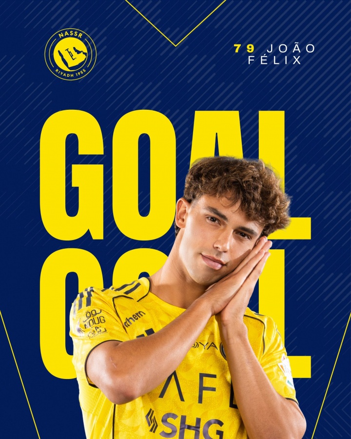 V站体育新闻-降维打击！26岁菲利克斯沙特联送出11次助攻，此外0点球轰15球