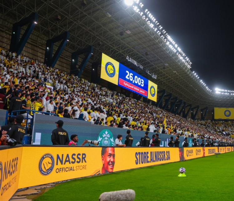 V站-利雅得胜利本轮大胜纳杰马体育，现场观众人数为26003人